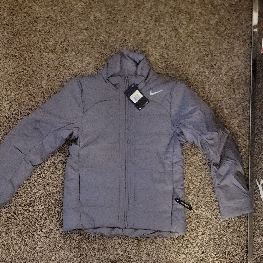 Nike Women’s Repel Full Zip Jacket Gray Silver 930320-036 $150 Sz Small